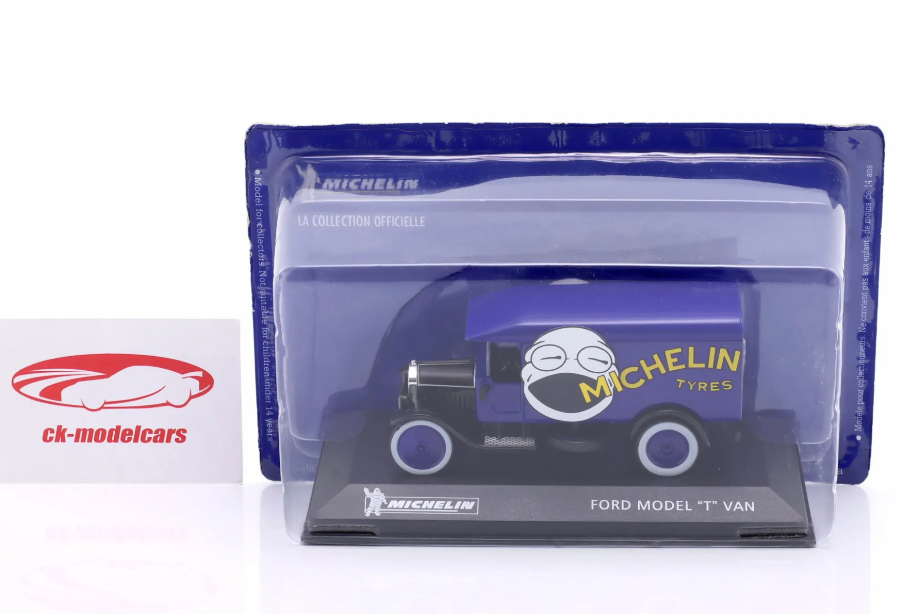 Ford Model T Van Michelin blau / schwarz 1:43 Altaya