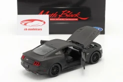 Ford Mustang GT Baujahr 2015 matt schwarz 1:24 Welly