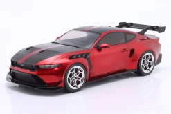 Ford Mustang GTD Baujahr 2025 rot / schwarz 1:18 Ixo