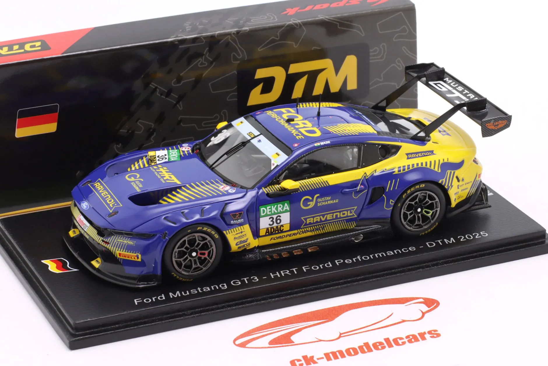 Ford Mustang GT3 #36 DTM 2025 Arjun Maini 1:43 Spark