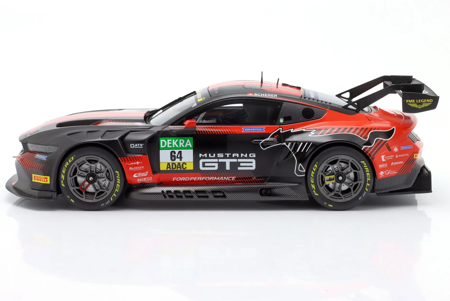 Ford Mustang GT3 #64 DTM Oschersleben 2025 Fabio Scherer 1:18 Ixo