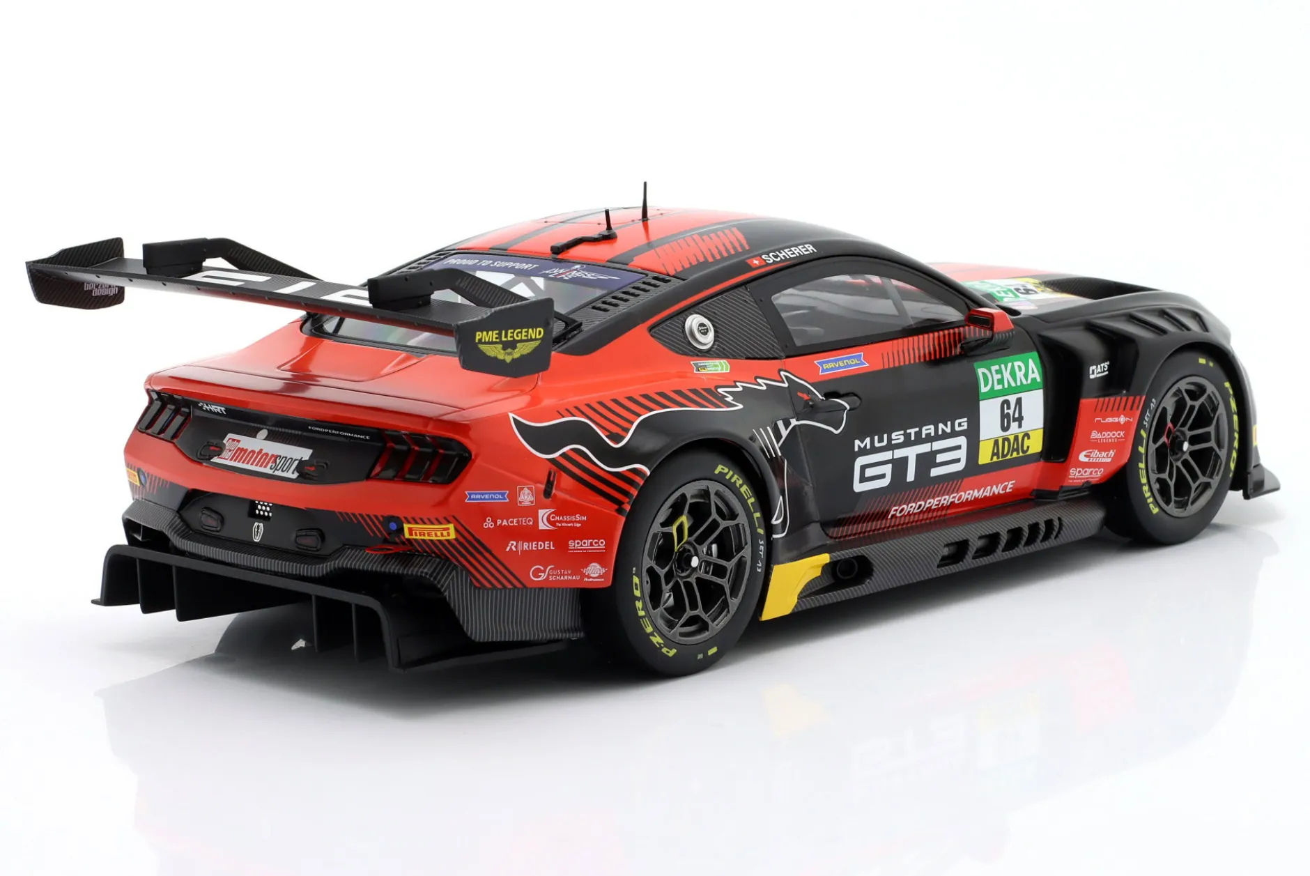 Ford Mustang GT3 #64 DTM Oschersleben 2025 Fabio Scherer 1:18 Ixo