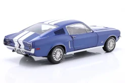 Ford Mustang GT Fastback Baujahr 1968 blau metallic / weiß 1:12 KK-Scale