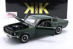 Ford Mustang GT Fastback Bullitt Baujahr 1968 dunkelgrün 1:12 KK-Scale