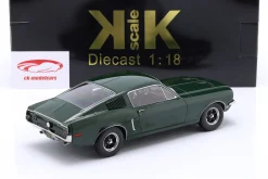 Ford Mustang GT Fastback Bullitt Baujahr 1968 dunkelgrün 1:18 KK-Scale