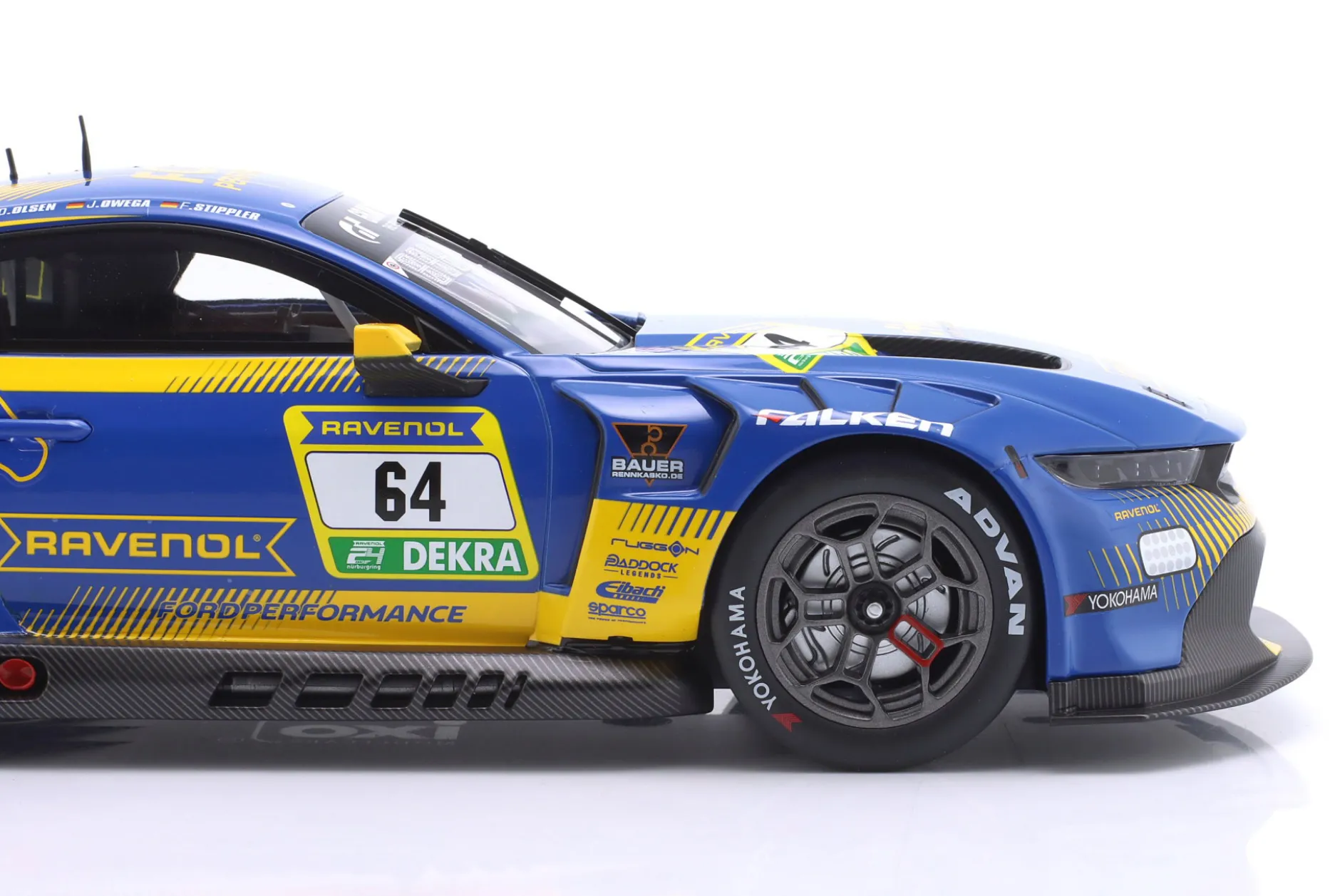 Ford Mustang GT3 #64 24h Nürburgring 2025 HRT Ford Performance 1:18 Ixo