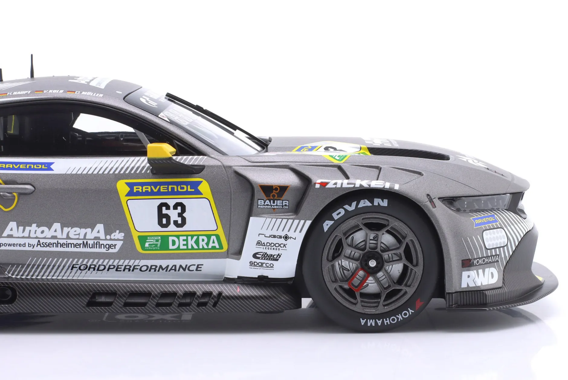 Ford Mustang GT3 #63 24h Nürburgring 2025 HRT Ford Performance 1:18 Ixo