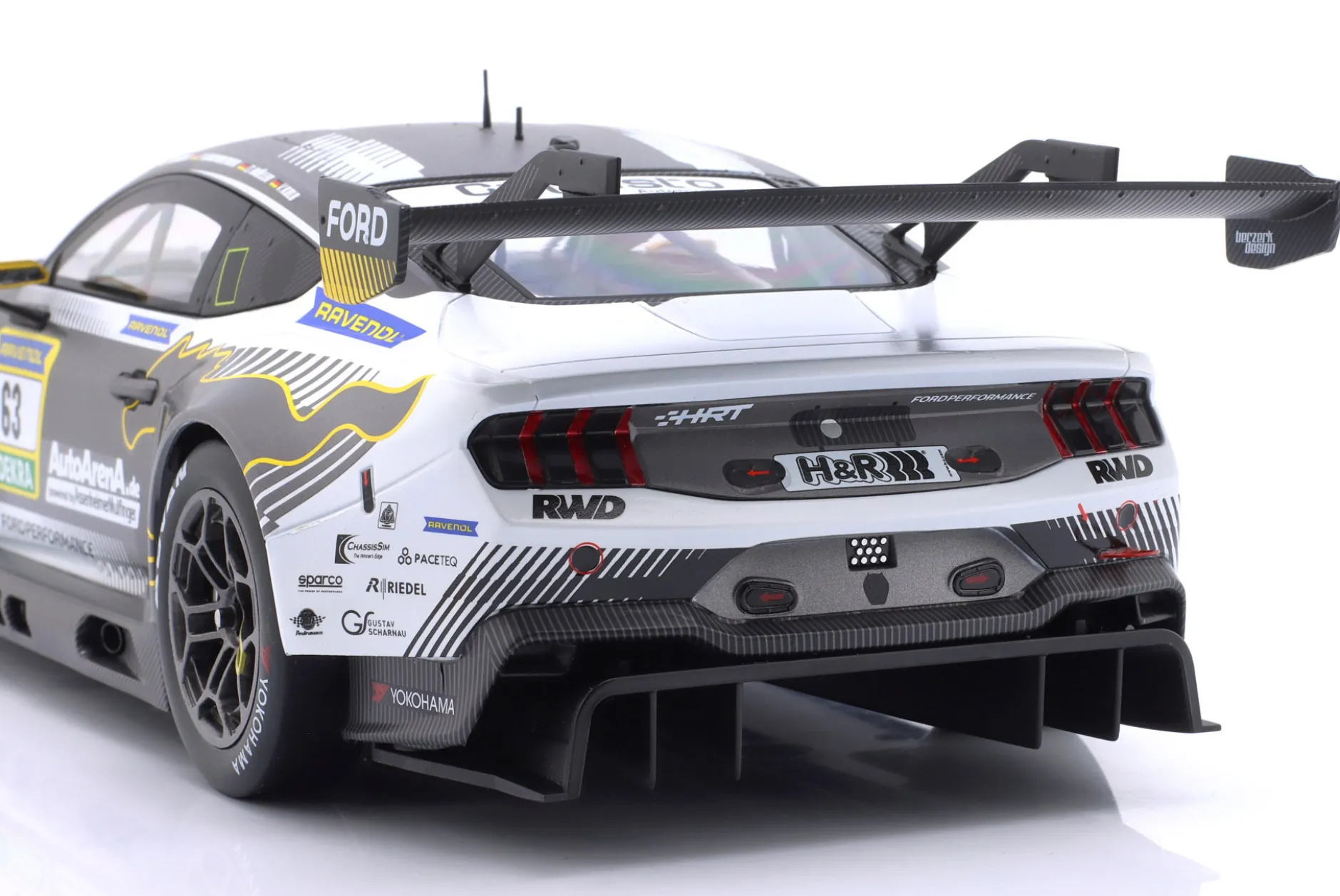 Ford Mustang GT3 #63 24h Nürburgring 2025 HRT Ford Performance 1:18 Ixo
