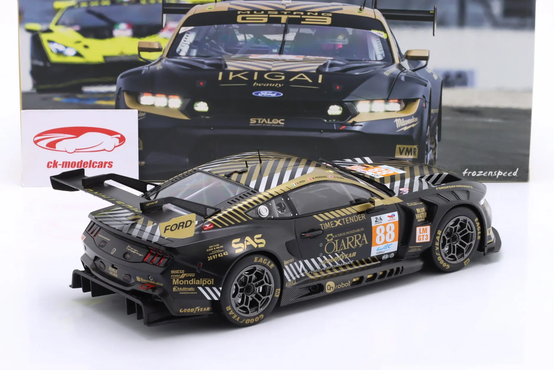 Ford Mustang GT3 #88 3rd LMGT3 24h LeMans 2024 Proton Competition 1:18 Ixo