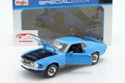 Ford Mustang Mach 1 Baujahr 1970 blau 1:18 Maisto