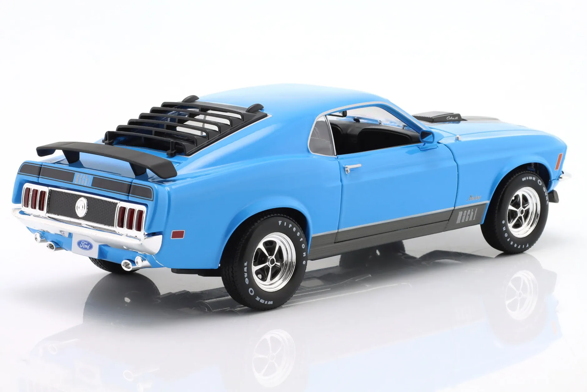 Ford Mustang Mach 1 Baujahr 1970 blau 1:18 Maisto