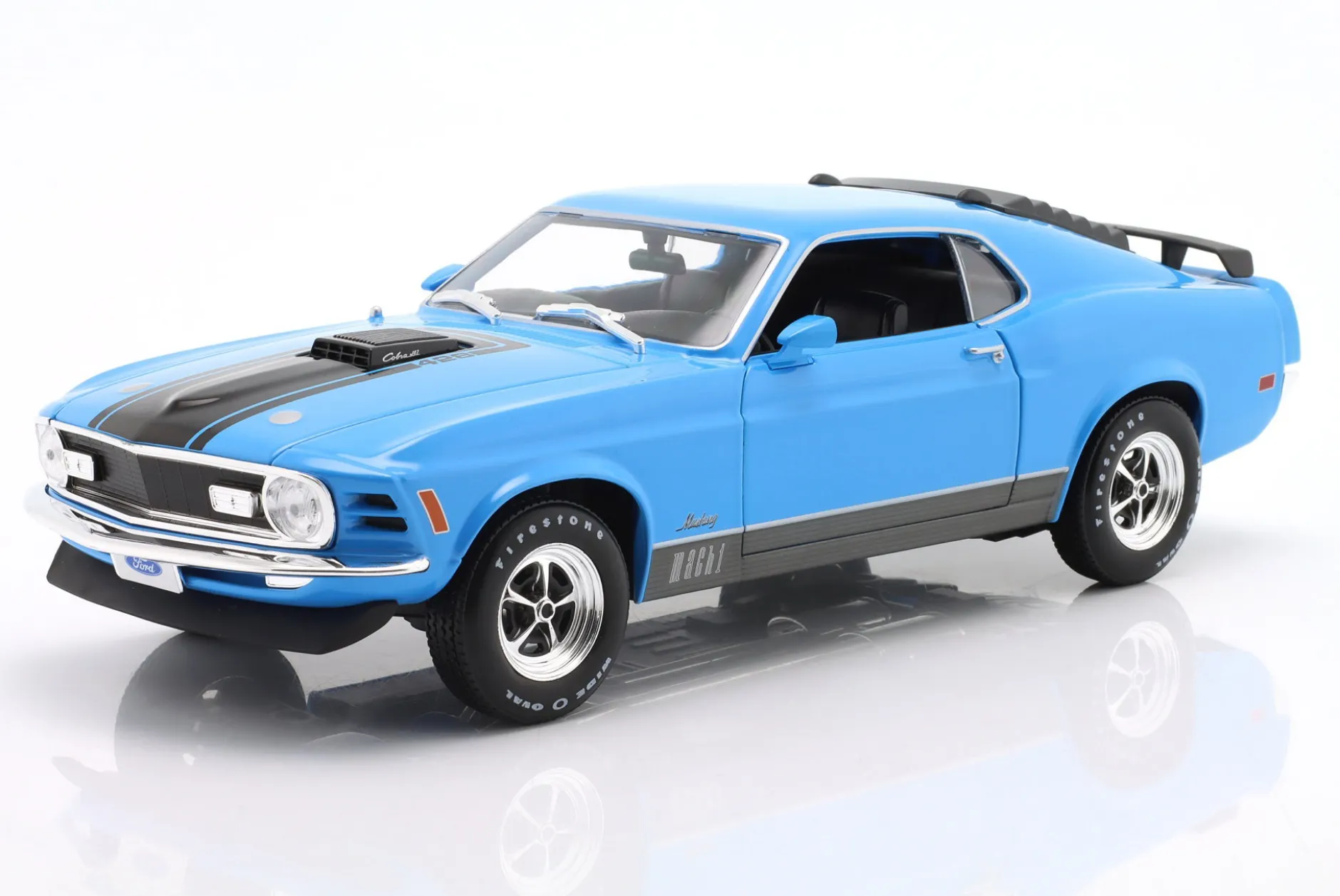 Ford Mustang Mach 1 Baujahr 1970 blau 1:18 Maisto