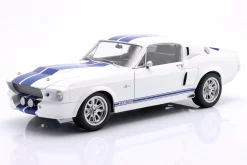 Ford Mustang Shelby GT500 Baujahr 1967 weiß / blau 1:12 KK-Scale