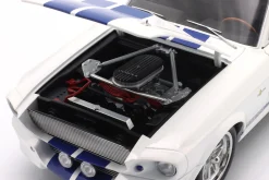 Ford Mustang Shelby GT500 Baujahr 1967 weiß / blau 1:12 KK-Scale