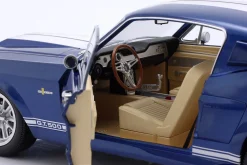 Ford Mustang Shelby GT500 Baujahr 1967 blau metallic / weiß 1:12 KK-Scale