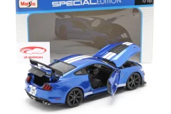 Ford Mustang Shelby GT500 Baujahr 2020 blau 1:18 Maisto