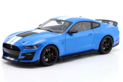 Ford Mustang Shelby GT500 grabber blau / weiße Streifen 1:18 AUTOart