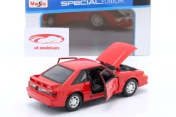Ford Mustang SVT Cobra Baujahr 1993 rot 1:24 Maisto