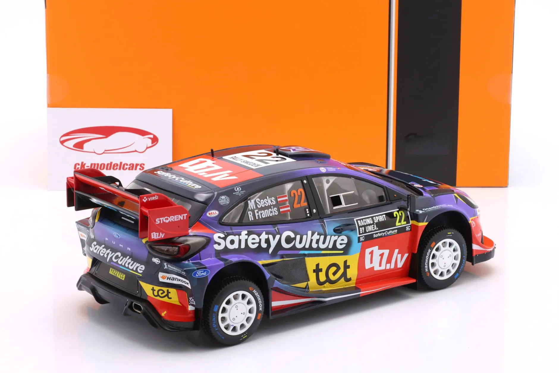 Ford Puma Rally1 #22 6th Rallye Schweden 2025 Sesks, Francis 1:18 Ixo