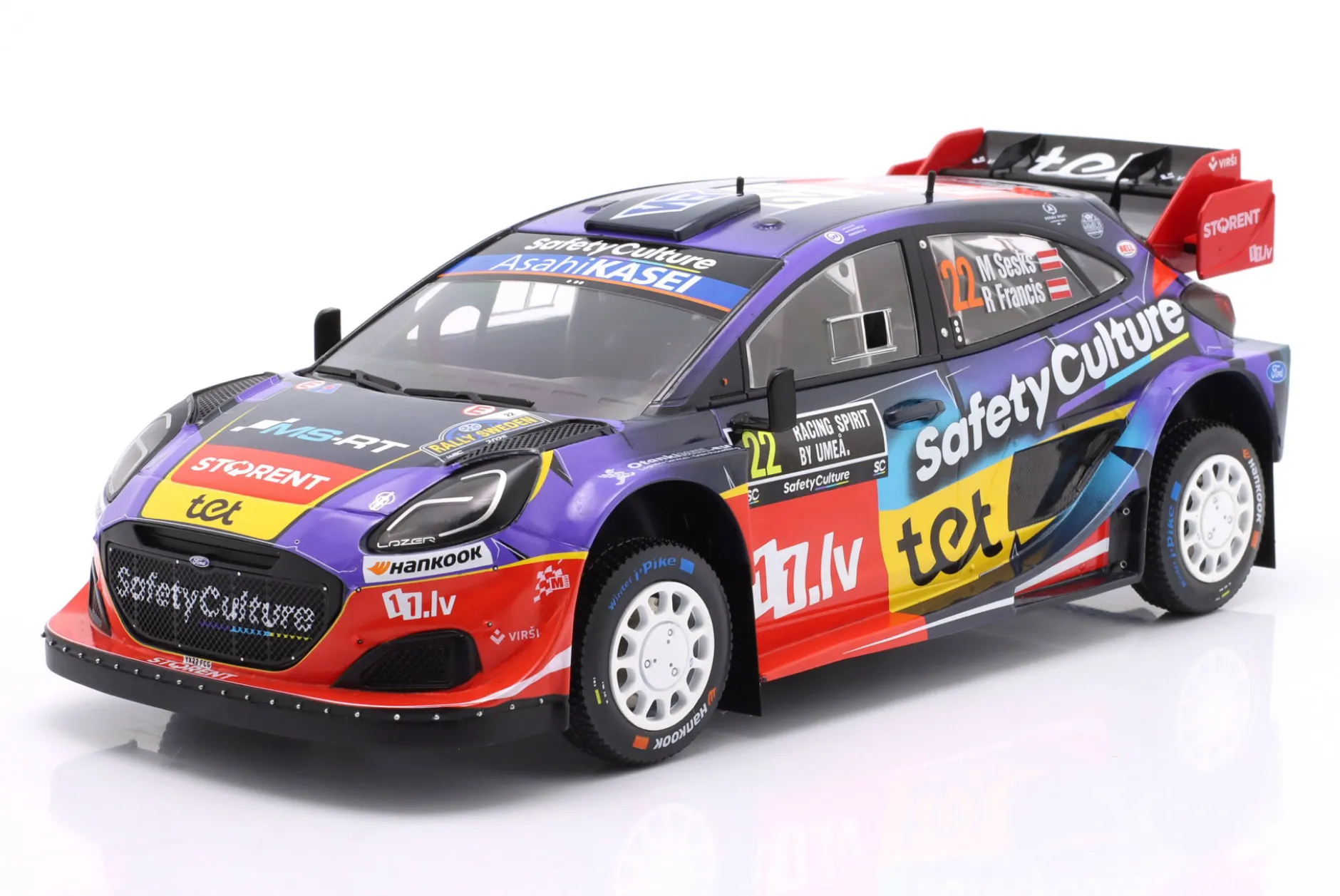 Ford Puma Rally1 #22 6th Rallye Schweden 2025 Sesks, Francis 1:18 Ixo