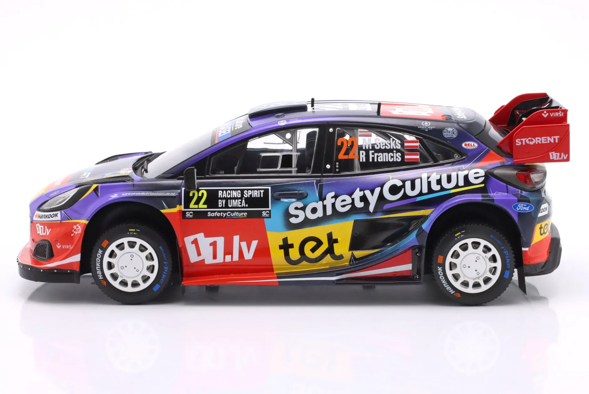 Ford Puma Rally1 #22 6th Rallye Schweden 2025 Sesks, Francis 1:18 Ixo