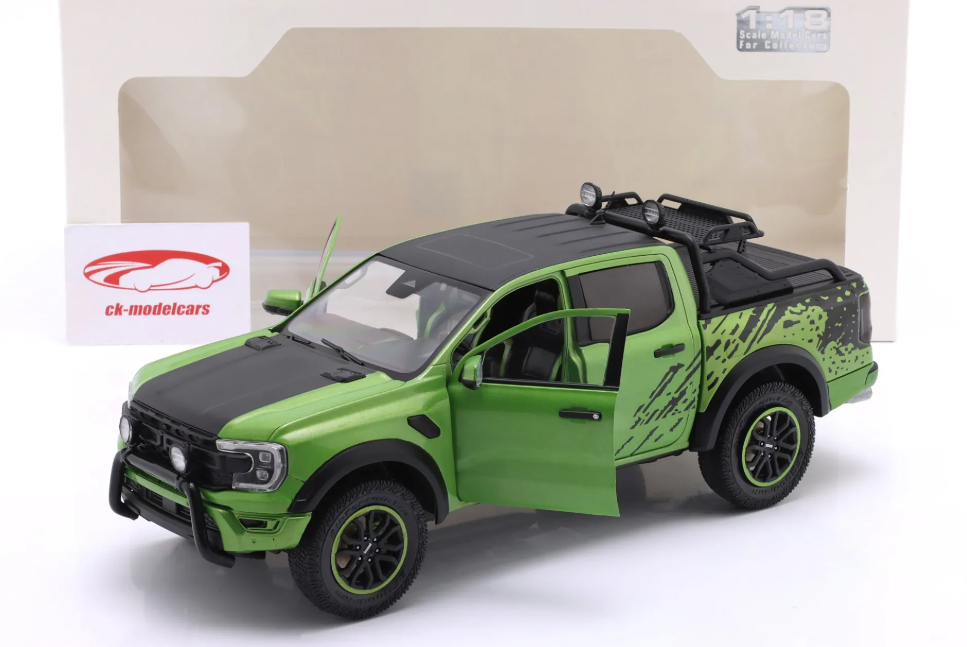 Ford Ranger Raptor Pick-Up Baujahr 2024 grün metallic 1:18 Solido