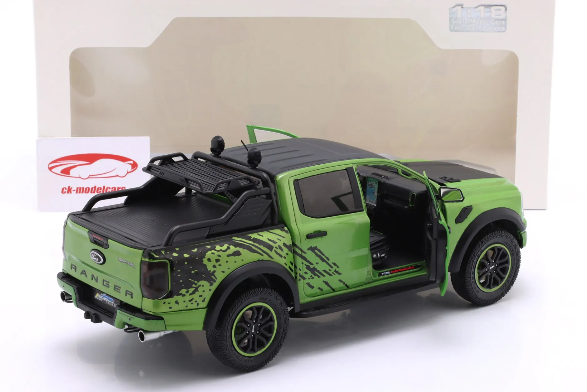 Ford Ranger Raptor Pick-Up Baujahr 2024 grün metallic 1:18 Solido