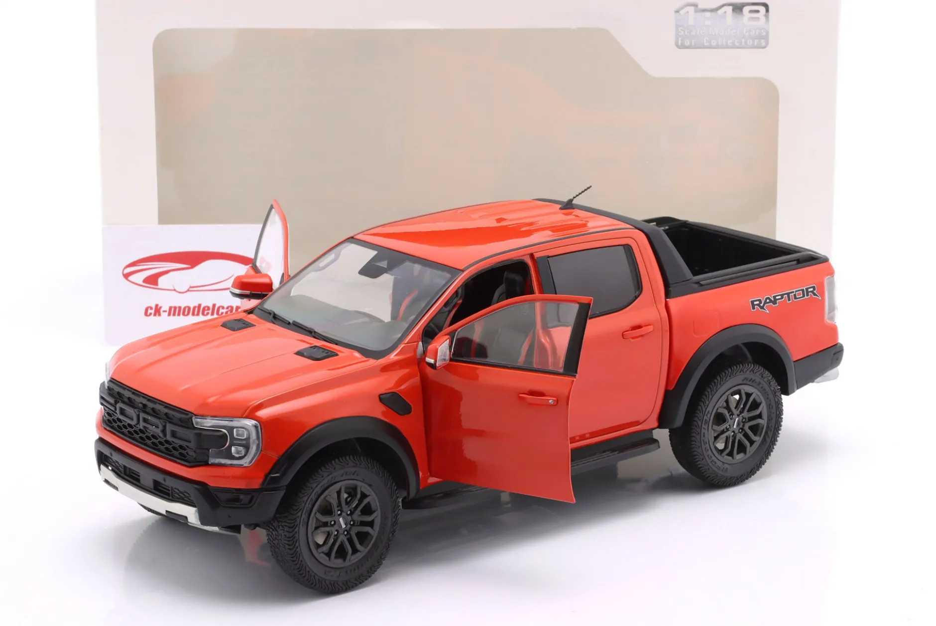 Ford Ranger Raptor Pick-Up Baujahr 2024 orange 1:18 Solido