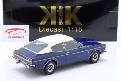 Ford Taunus GXL Coupe Baujahr 1971 dunkelblau / weiß 1:18 KK-Scale
