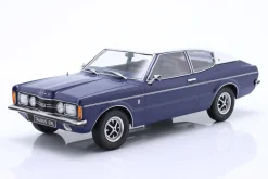 Ford Taunus GXL Coupe Baujahr 1971 dunkelblau / weiß 1:18 KK-Scale