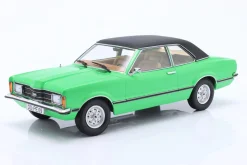 Ford Taunus GXL Limousine mit Vinyldach 1971 grün / schwarz 1:18 KK-Scale