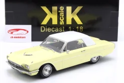 Ford Thunderbird Hardtop Coupe Baujahr 1966 hellgelb / weiß 1:18 KK-Scale