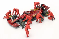 Formel 1 Pit Crew Figuren Set #2 Team Rot 1:43 American Diorama