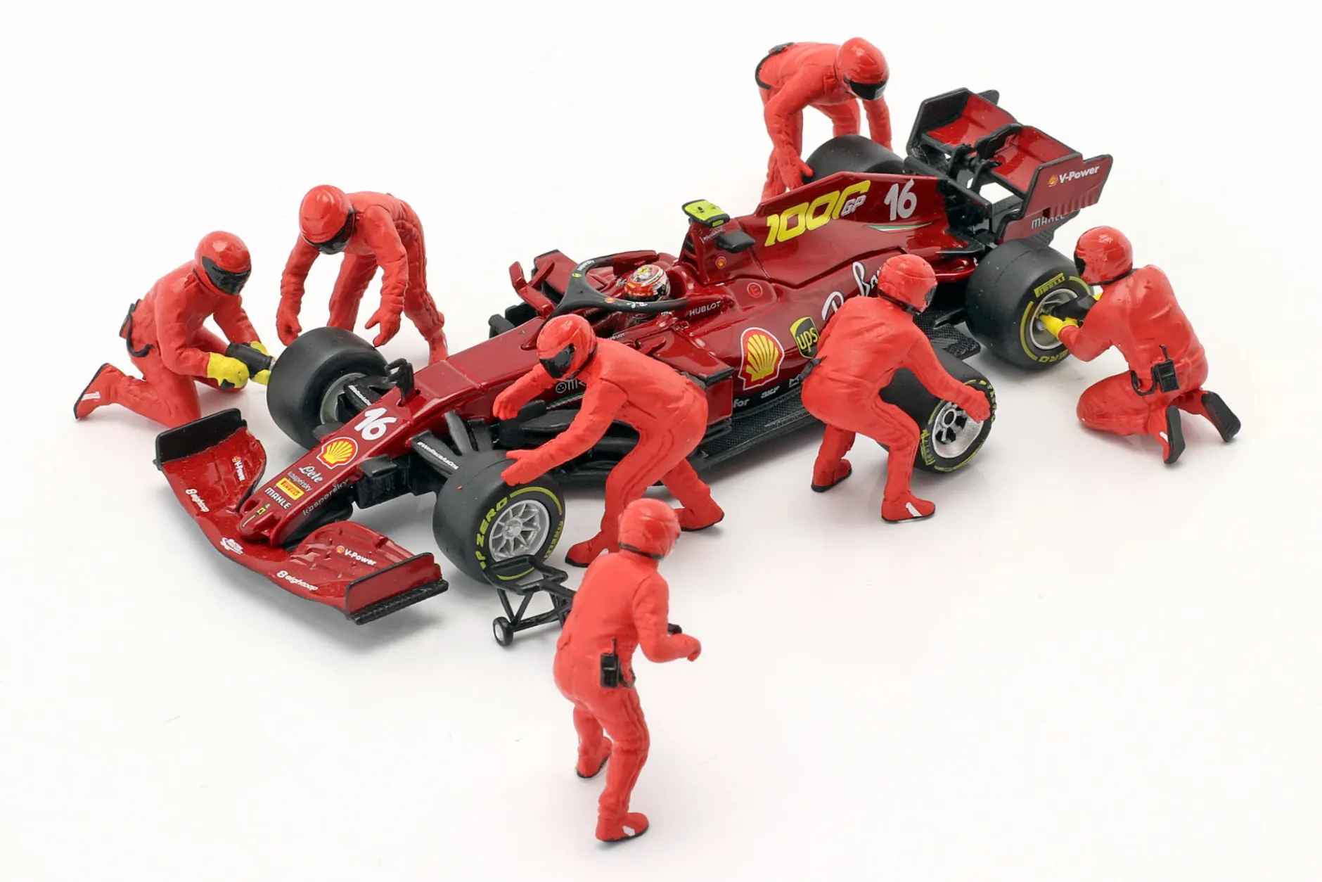 Formel 1 Pit Crew Figuren Set #2 Team Rot 1:43 American Diorama