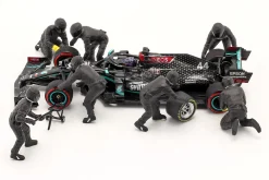 Formel 1 Pit Crew Figuren Set #2 Team Schwarz 1:43 American Diorama