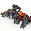 Formel 1 Pit Crew Figuren Set #2 Team Blau 1:43 American Diorama