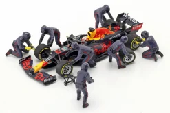Formel 1 Pit Crew Figuren Set #2 Team Blau 1:43 American Diorama