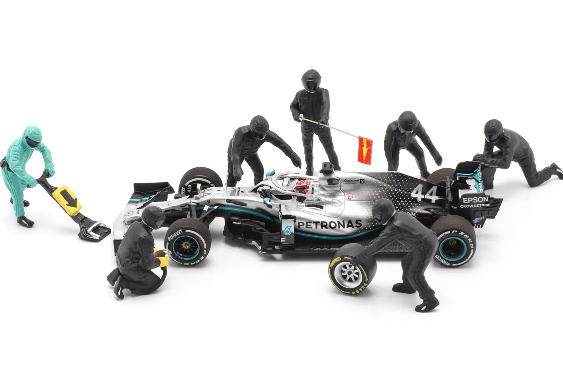 Formel 1 Pit Crew Figuren-Set #1 Team Schwarz 1:43 American Diorama