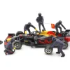 Formel 1 Pit Crew Figuren-Set #1 Team Blau 1:43 American Diorama