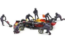 Formel 1 Pit Crew Figuren-Set #1 Team Blau 1:43 American Diorama