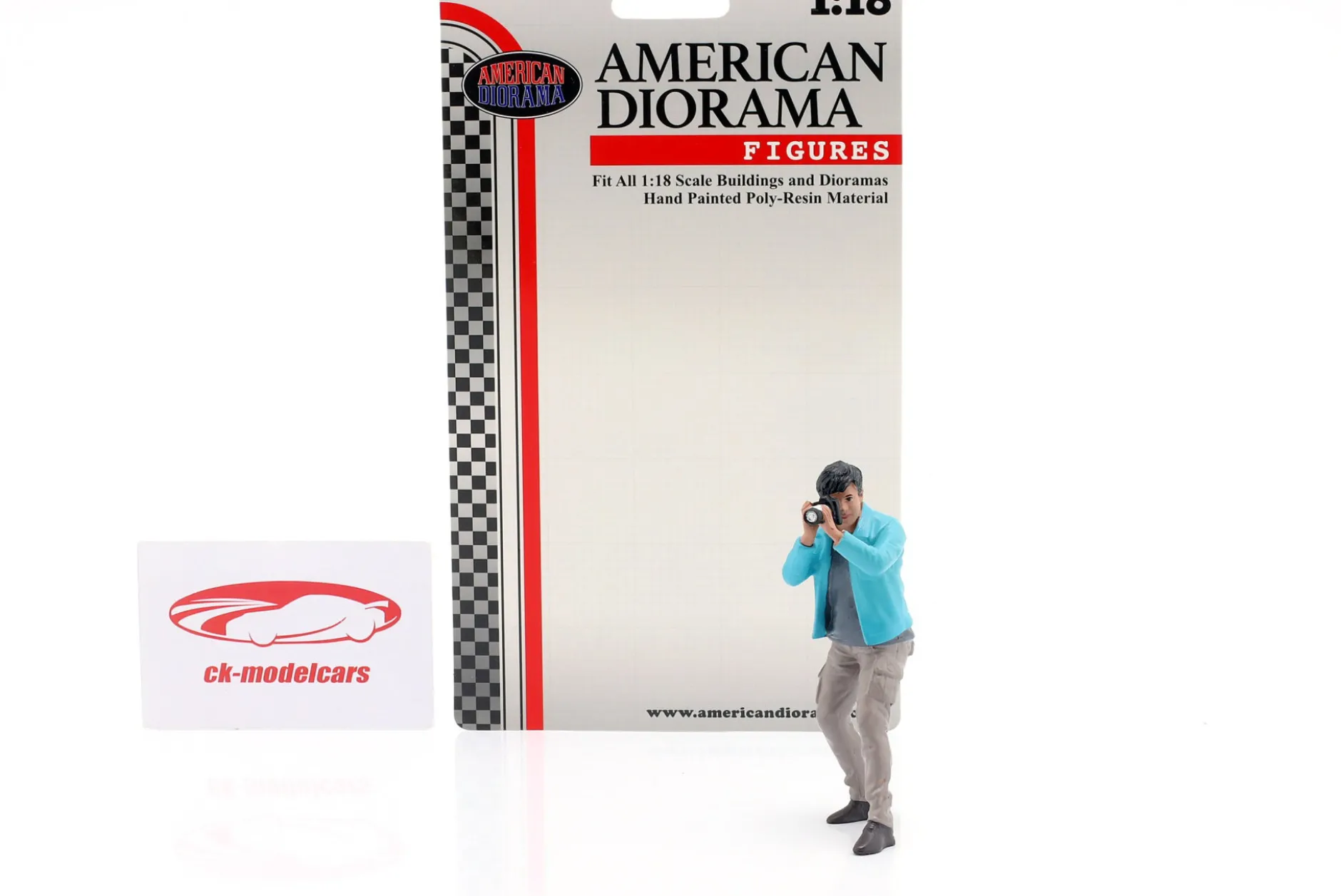 Fotograf Figur 1 1:18 American Diorama