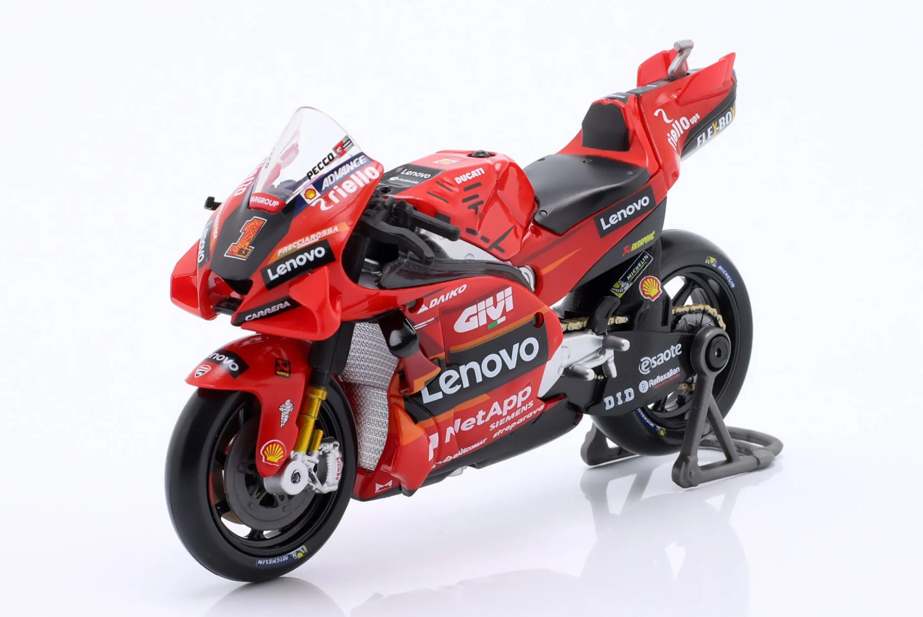 Francesco Bagnaia Ducati Desmosedici GP23 #1 MotoGP Weltmeister 2023 1:18 Maisto
