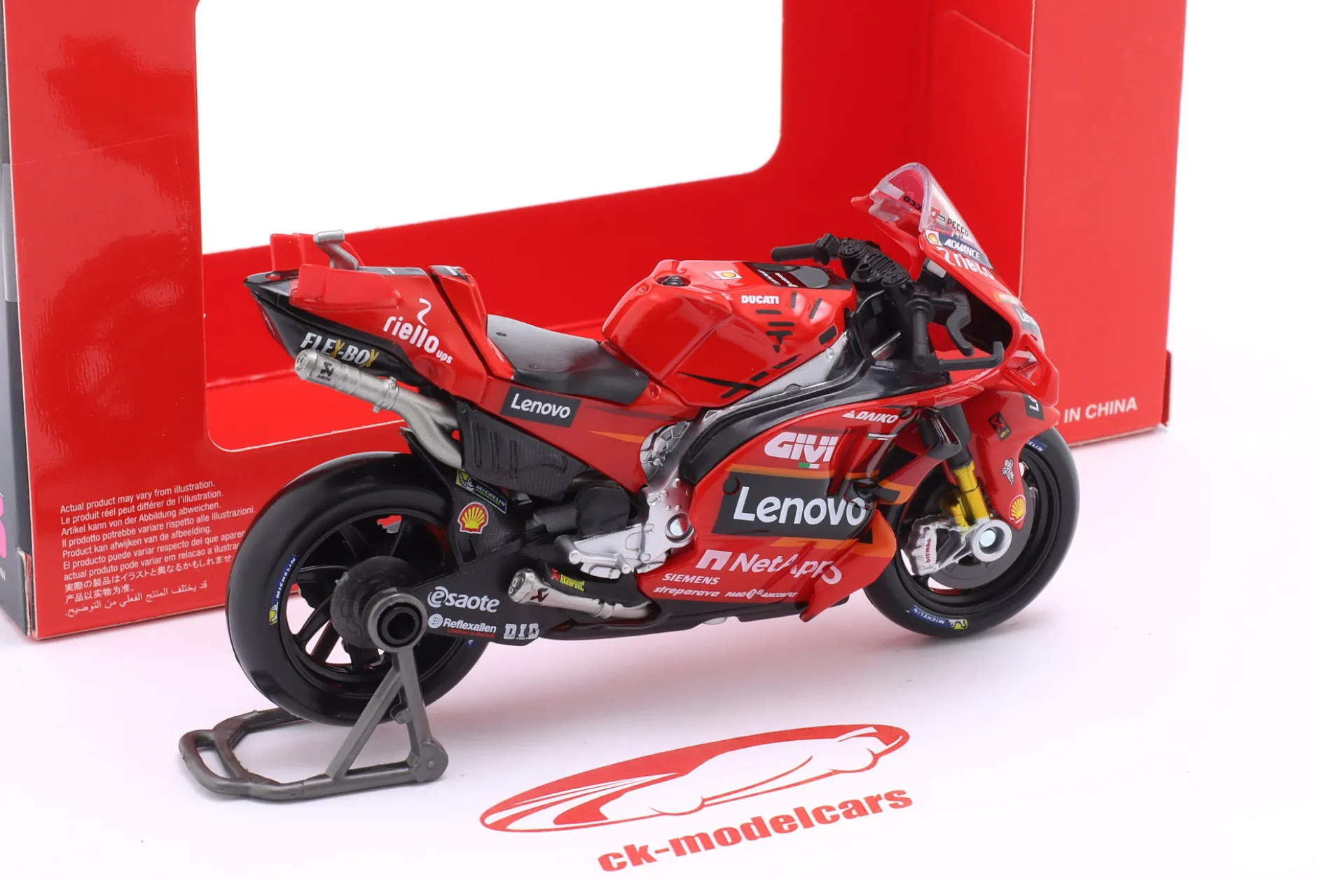 Francesco Bagnaia Ducati Desmosedici GP23 #1 MotoGP Weltmeister 2023 1:18 Maisto