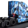Freightliner Cascadia Sattelzugmaschine 2018 blau / tarnfarben 1:43 Hachette