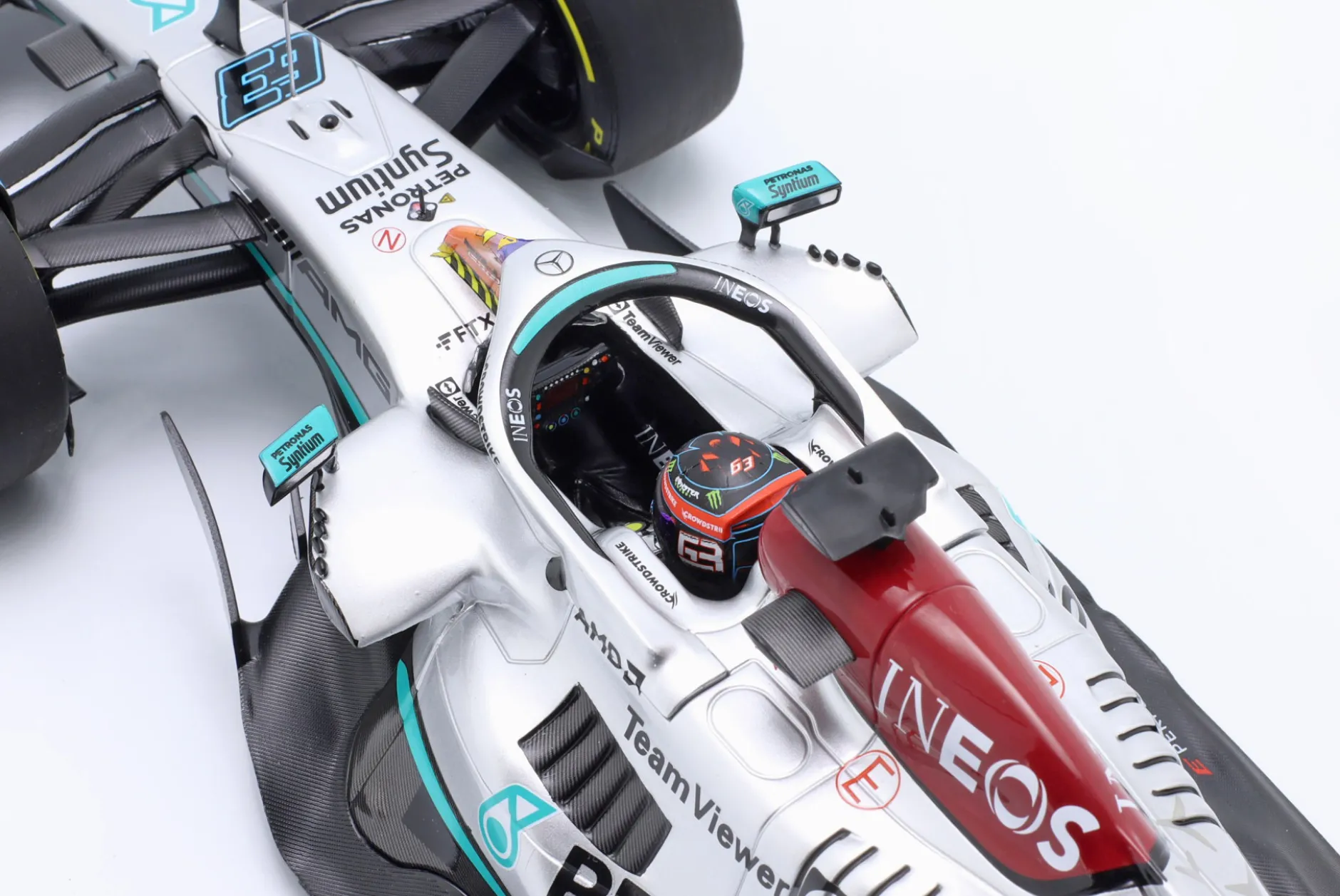 George Russell Mercedes-AMG F1 W13 #63 5th Miami GP Formel 1 2022 1:18 Minichamps