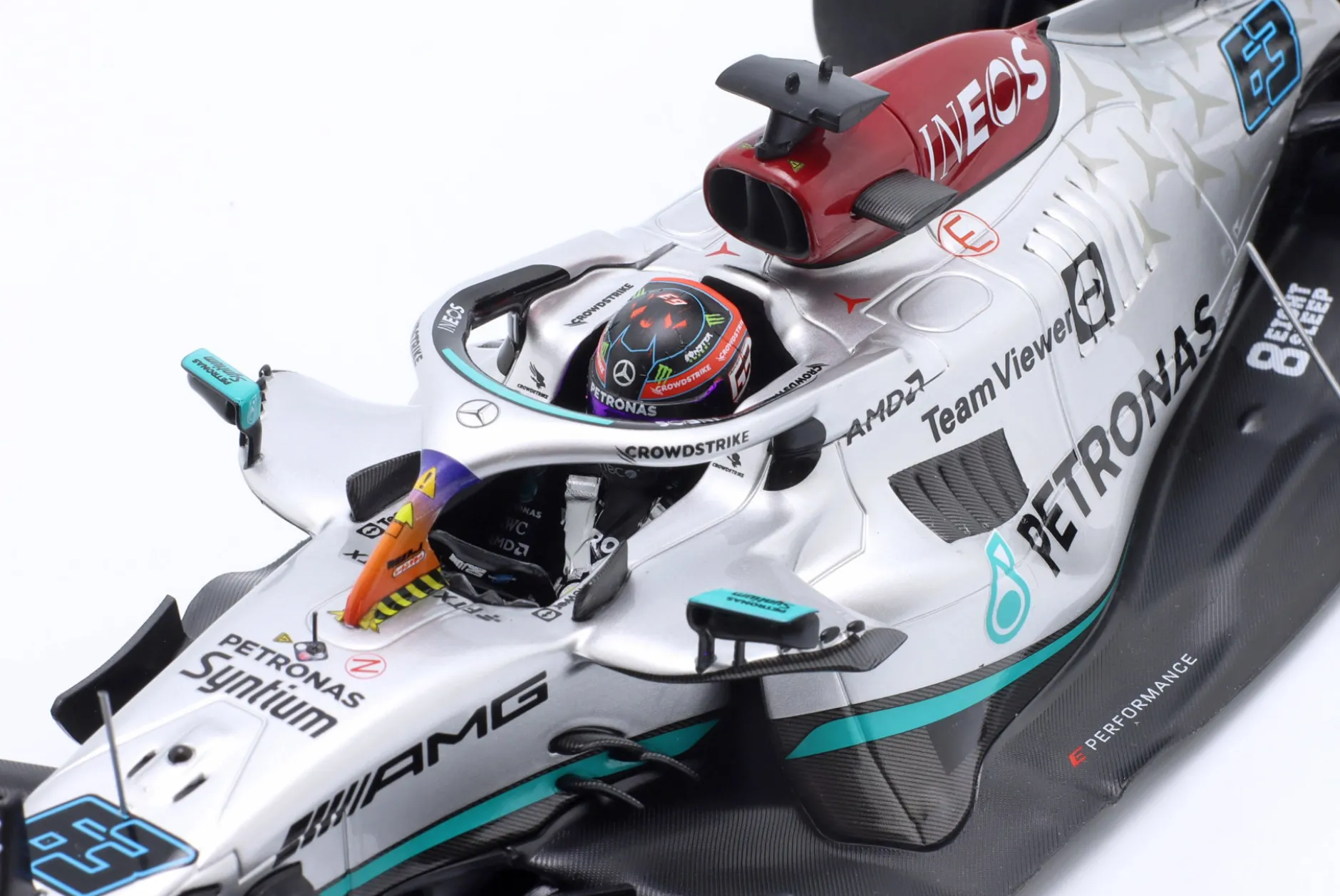 George Russell Mercedes-AMG F1 W13 #63 5th Miami GP Formel 1 2022 1:18 Minichamps