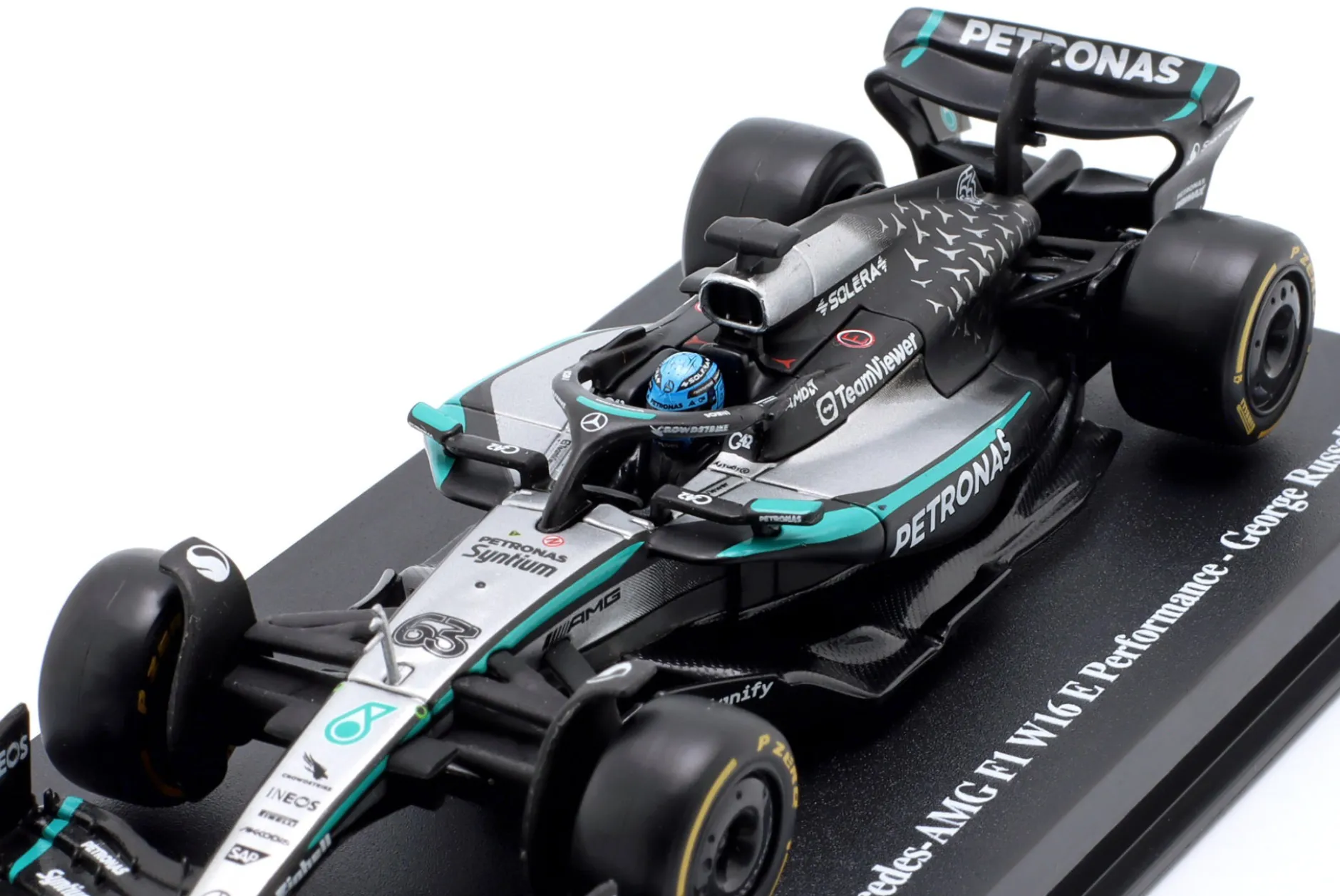George Russell Mercedes-AMG F1 W16 #63 Formel 1 2025 1:43 Bburago