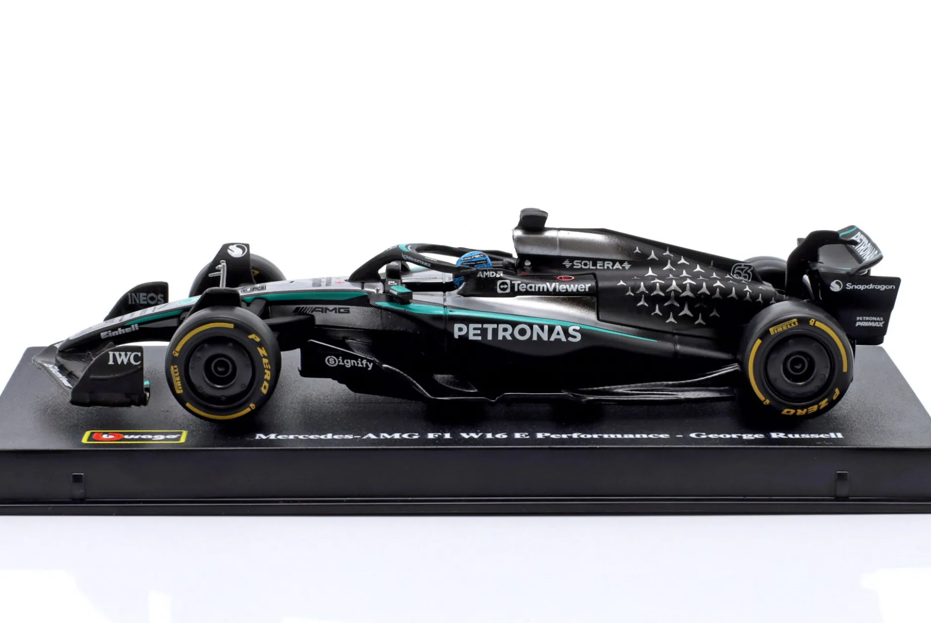 George Russell Mercedes-AMG F1 W16 #63 Formel 1 2025 1:43 Bburago