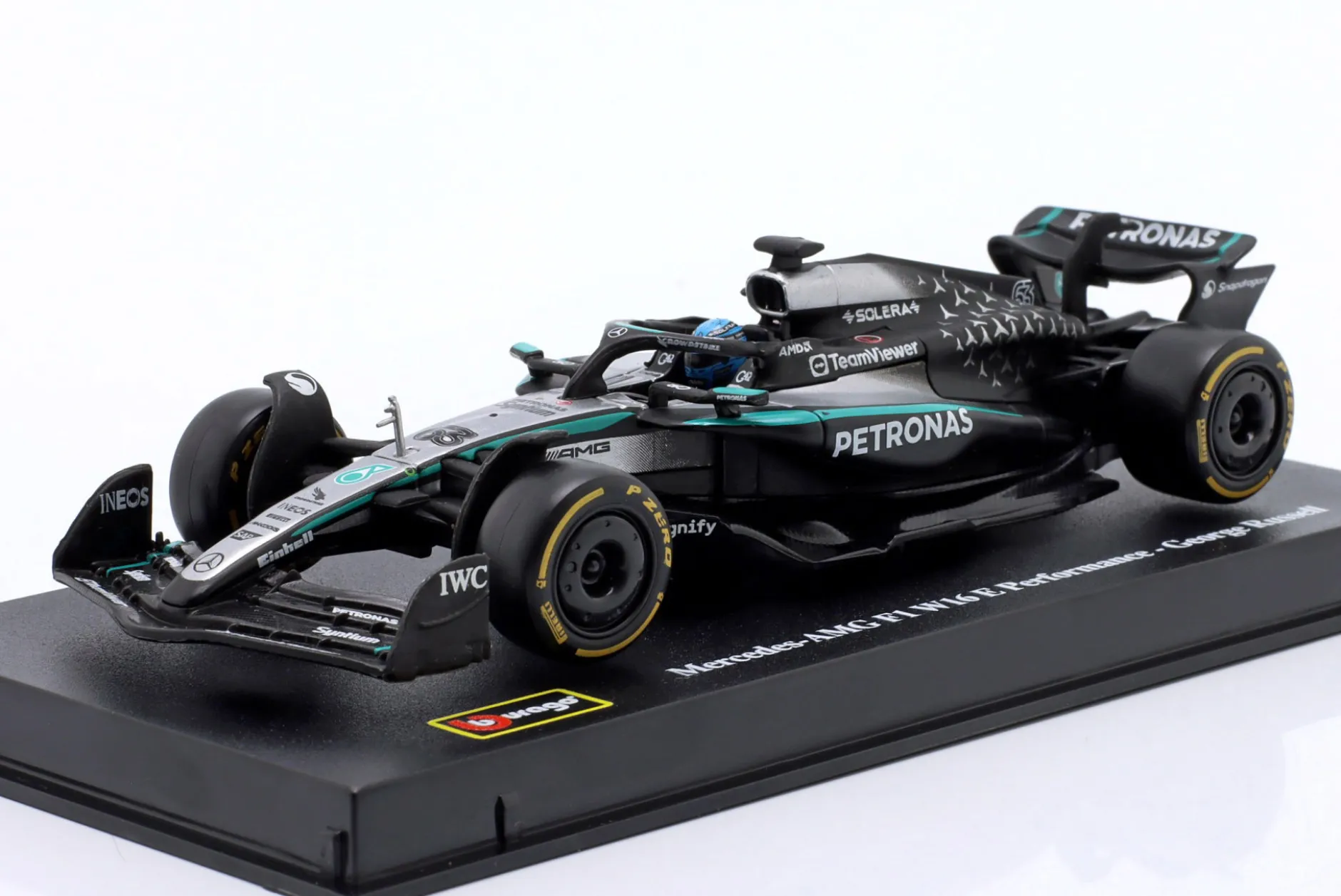 George Russell Mercedes-AMG F1 W16 #63 Formel 1 2025 1:43 Bburago