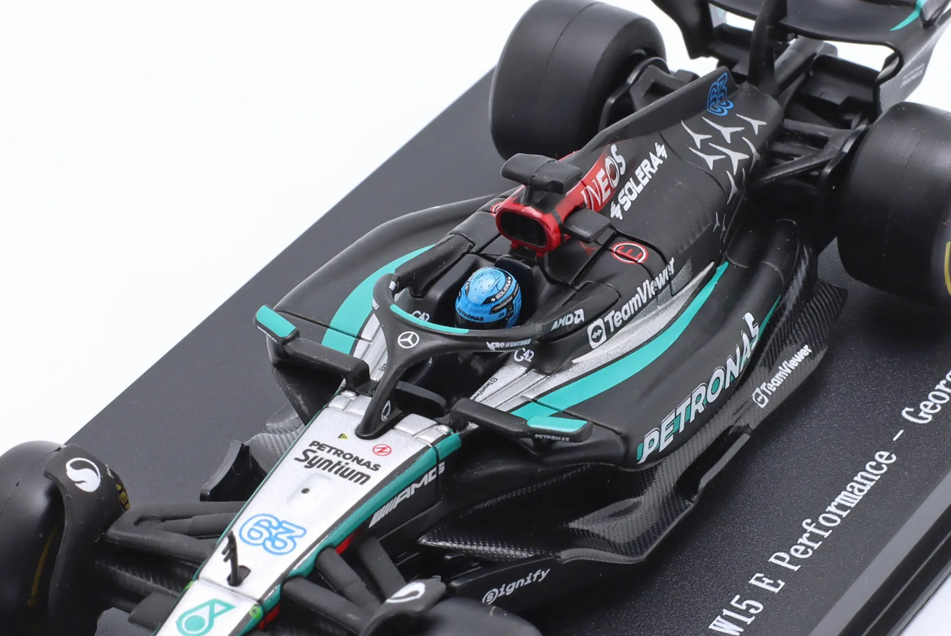 George Russell Mercedes-AMG F1 W15 E #63 British GP Formel 1 2024 1:43 Bburago